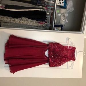 Sherri Hill maroon / fuchsia Sherri Hill dress